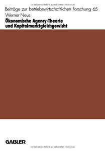 【预售】Okonomische Agency-Theorie Und Kapitalmarktgle...