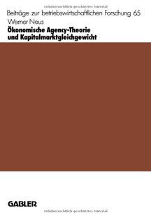 【预售】Okonomische Agency-Theorie Und Kapitalmarktgle...