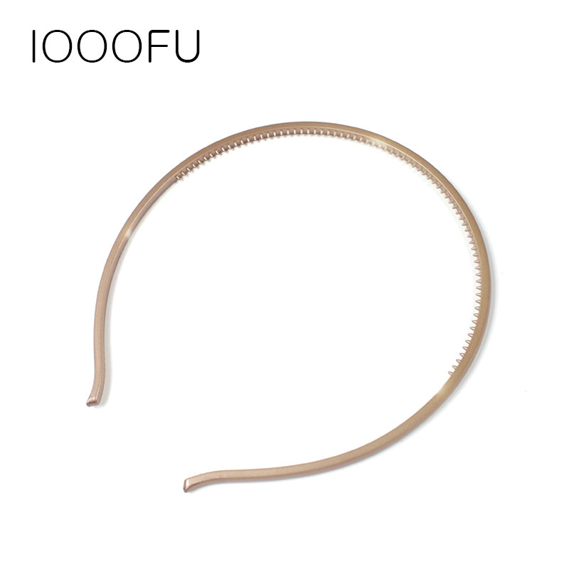 亮面细发箍带齿梳压发防滑发箍