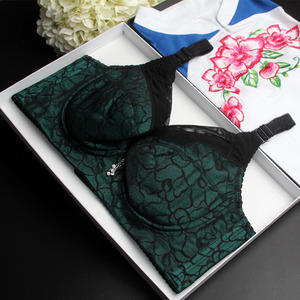 促销无海绵薄款透气深V性感聚拢文胸 上托定型收副乳调整型内衣