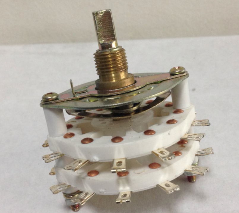 kcz 中号波段开关 多档开关 旋转开关 二双2层6刀3档 3位 拧2下