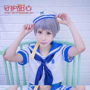 包邮甜心家Free！男子游泳部 似鸟爱一郎 EVA渚熏混色cosplay假发
