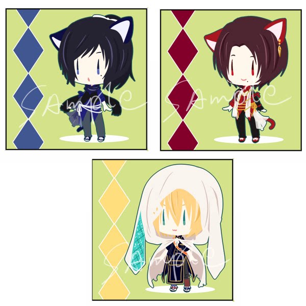 绮丽屋日本动漫周边刀剑乱舞布偶装萌化刀男清光大和守徽章满包邮