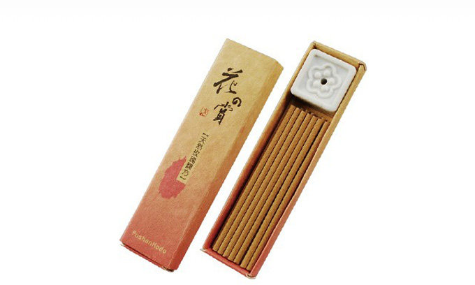 正品台湾fushankodo/富山香堂沉香线香檀香卧香熏香随身包带香座