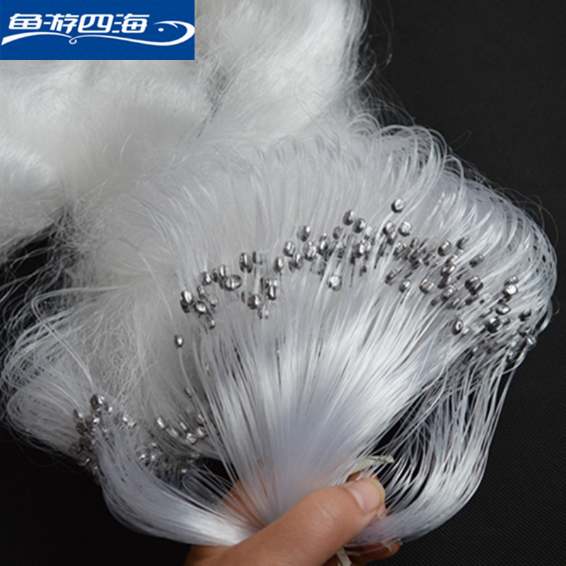 胶丝纲 1米2米3米5米三层渔网沉网丝网粘网鱼网沾网捕鱼工具挂网