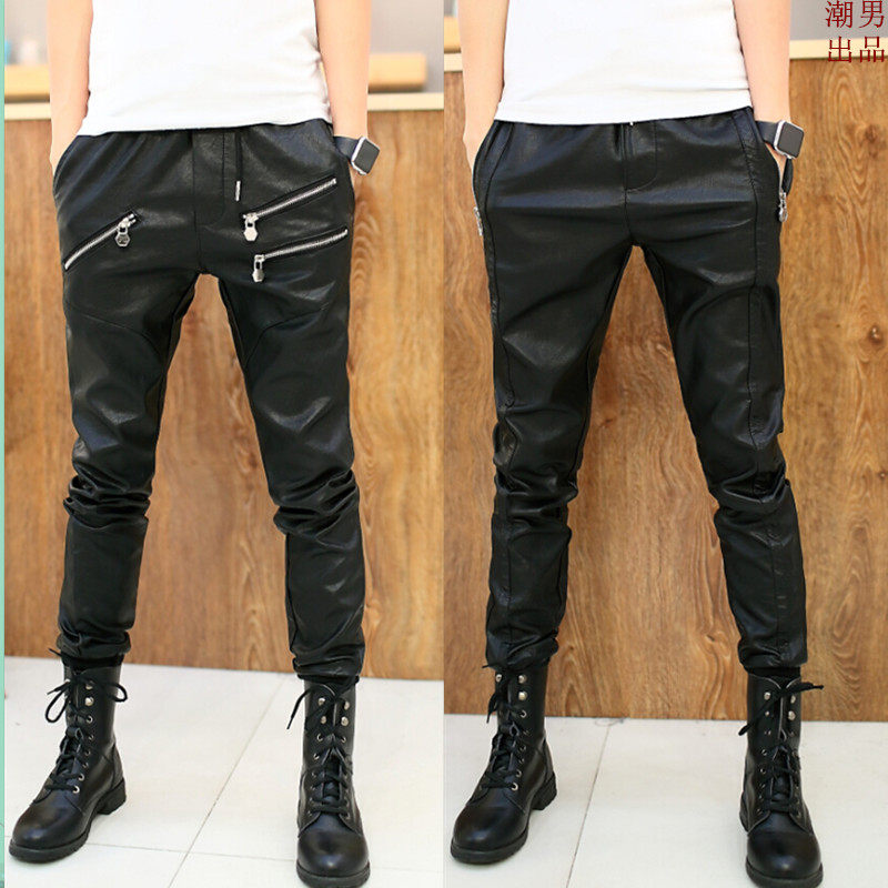 Pantalon cuir homme serré pour adolescent - Ref 1480285 Image 1