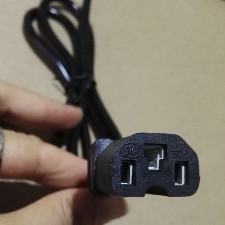 电动车充电器插头线 方头 品字头 一横两竖 三竖通用