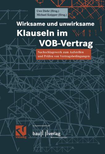 【预售】Wirksame Und Unwirksame Klauseln Im Vob-Vertra...