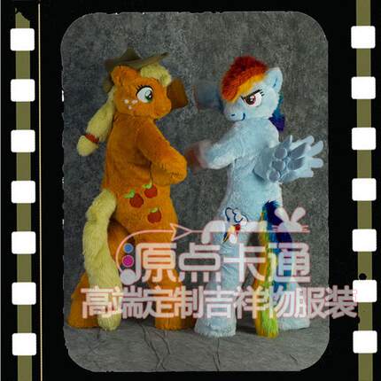 高品质情侣马cos玩偶动漫舞台演出道具来图定制人偶服定做包邮