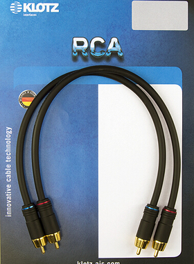 德国 KLOTZ Superio RCA线  双莲花音频信号线发烧级高保真