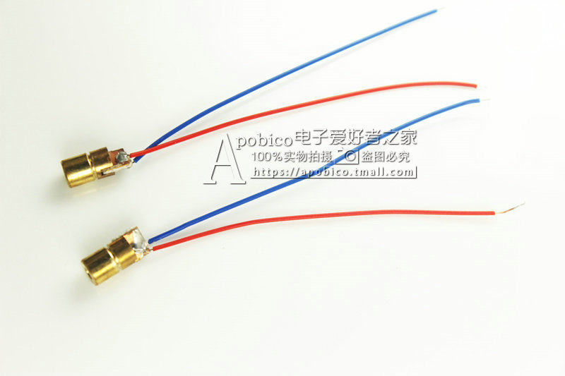 5V 激光头 激光二极管 点状 铜材半导体激光管 6MM外径