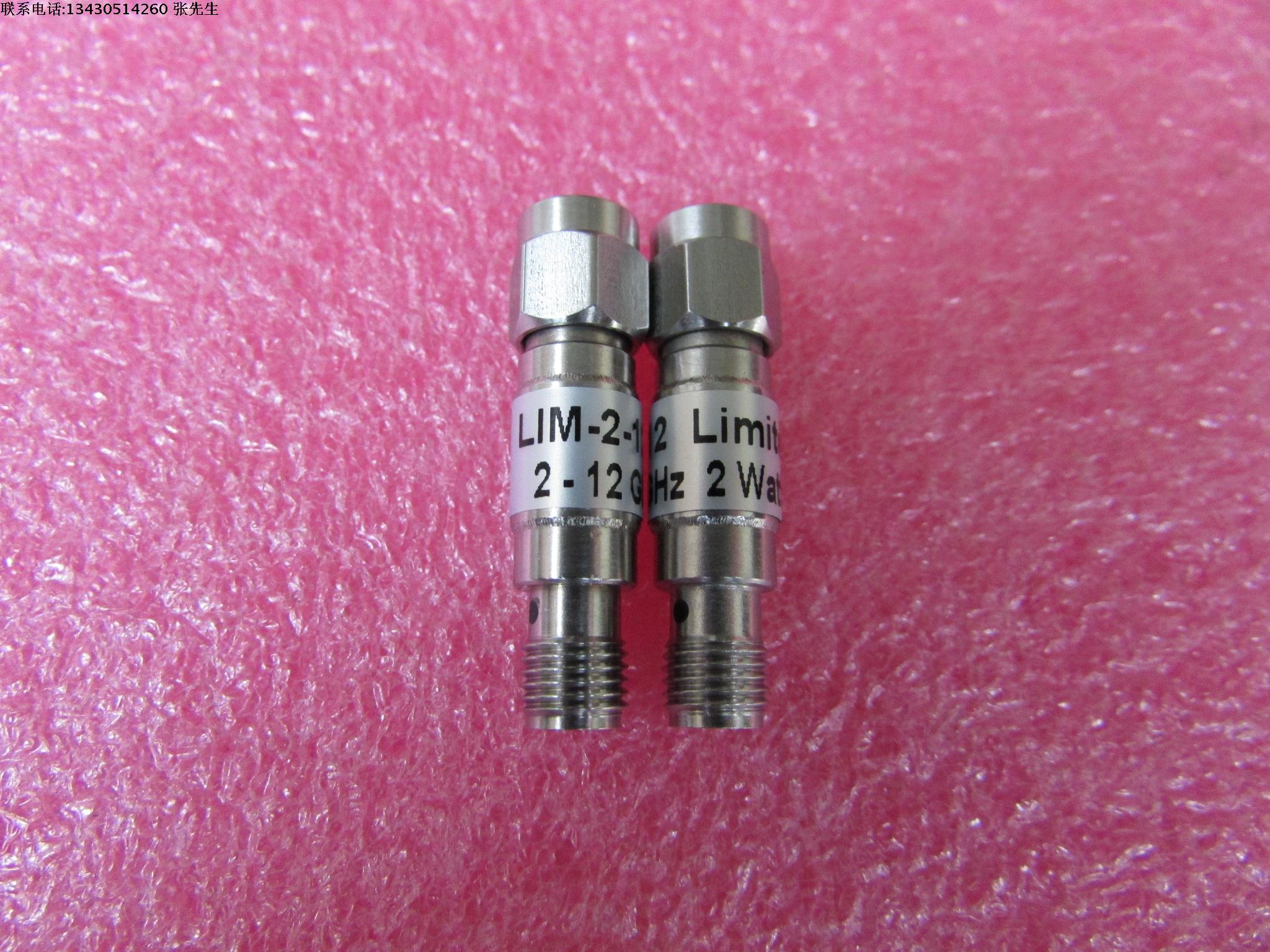 LIM-2-12  LIMITER 2-12GHZ 射频微波同轴限幅器 实际测试数据 FREQ: 2-12GHz Ins.Loss:  <4.0dB Limiting Threshold: +8dBm max. CW:33dBm
