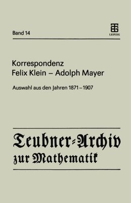 【预订】Korrespondenz Felix Klein Adolph May...