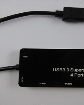 USB 3.0 集线器 hub 分线器 数据 收纳器 4口 支持1TB硬盘 线20CM