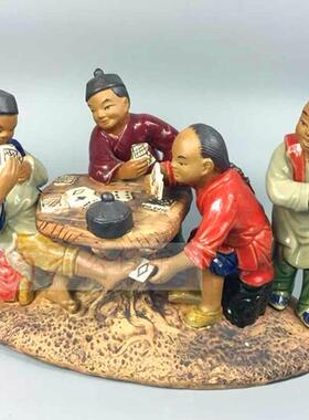 客厅酒柜人物摆件童趣出千