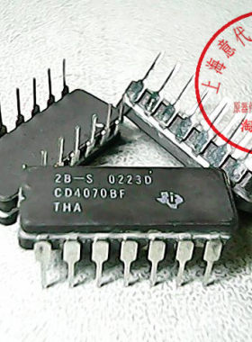CD4070BF TI  DIP-14【陶封军级】赛格市场三楼G332室实体店 现货