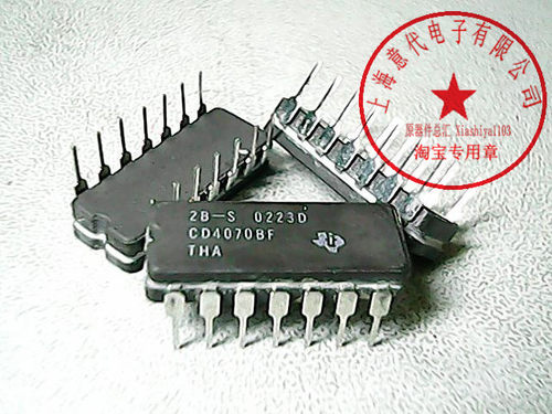 CD4070BF TI  DIP-14【陶封军级】赛格市场三楼G332室实体店 现货