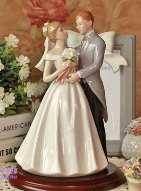 美国新娘音乐盒摆件结婚婚礼礼品