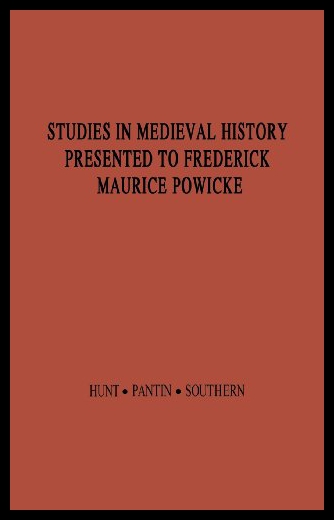 【预售】Studies in Medieval History Presented to Frederic-封面