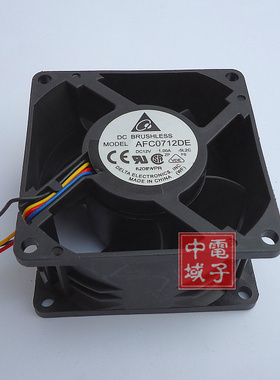 台达 AFC0712DE DC12V 1A 风扇 7038 4线高级测速双滚珠风扇