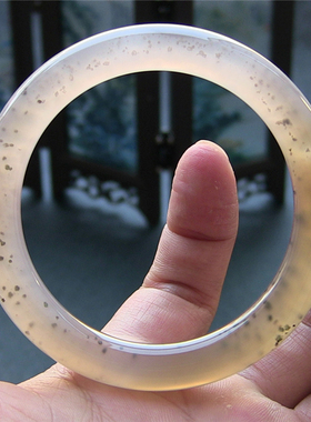 天然巴西原色无优化环绕玛瑙手镯