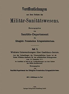 【预订】Weitere Untersuchungen Uber Gasodem-...