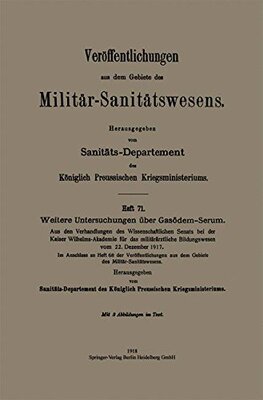 【预订】Weitere Untersuchungen Uber Gasodem-...