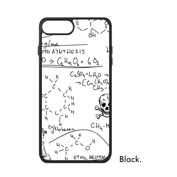 适用于iPhone化学实验分子式插画Xr手机壳max保护套678plus硅胶11