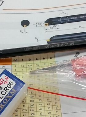 原装正品台湾三禄SUNROXM内孔数控车刀杆S08K-SCLCR06