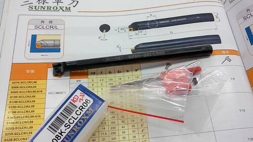 原装正品台湾三禄SUNROXM内孔数控车刀杆S08K-SCLCR06