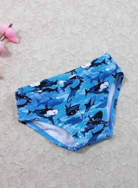 外贸原单 K666儿童泳裤男童卡通男孩三角游泳裤可爱宝宝游泳衣
