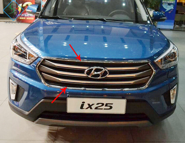 Декоративная хромированная рамка передней панели для Hyundai IX25