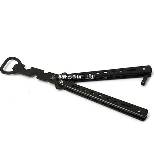 Bottle Opener Butterfly Knife Style Trainer Tool Metal Beer