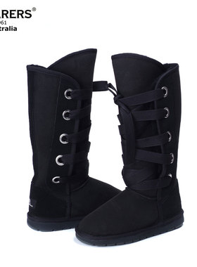 澳洲代购专柜正品SHEARERS雪地靴皮毛一体roxy王菲高筒长靴女