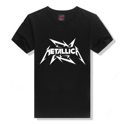 重金属乐队T恤 Metallica 金属制品 摇滚短袖 潮 纯棉圆领印花夏