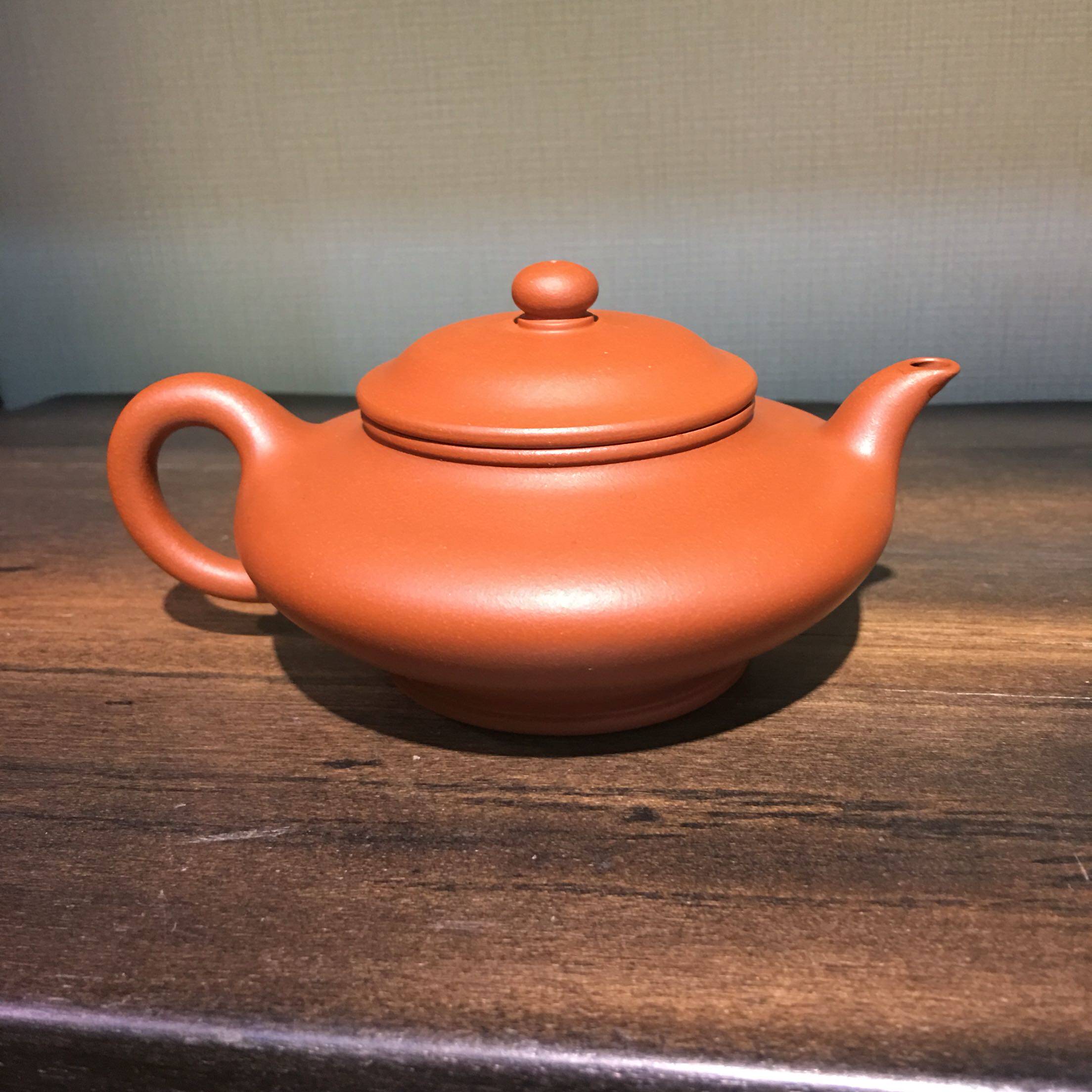 傅耀鸿 全手工定制产品 虚扁 宜兴紫砂壶真品紫砂 小红泥原矿现货