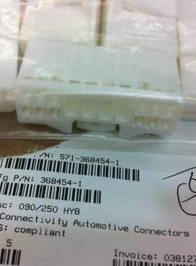 368454-1 泰科/安普 TE/AMP 原装正品连接器 接插件 现货期货