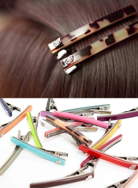 Angelrena正品韩国进口发饰 百搭一字型发夹边夹鸭嘴夹刘海夹 F2