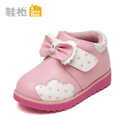 Princess Winter sweet girls shoe shoebox2015 shoe bows low tube boots 1115535009