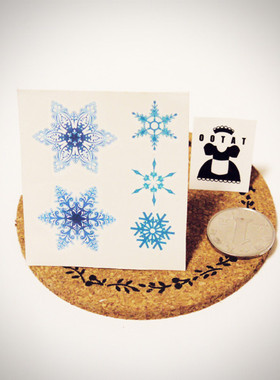 【女仆TATOO】057 冰雪奇缘 雪花 cos 纹身贴 全场15元包邮 可爱
