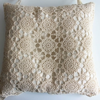 Sản phẩm mới xuất khẩu gió nông thôn trắng handmade móc bông dày dây đeo ấm cách nhiệt đệm mềm đệm - Ghế đệm / đệm Sofa ghế đệm ngồi bệt