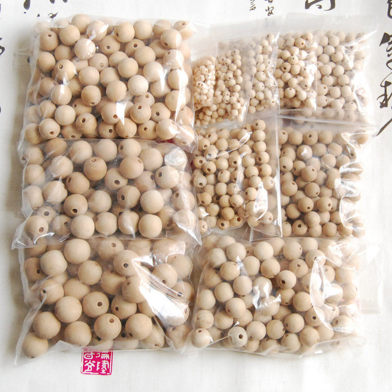 原木珠子规格手工diy饰品配件