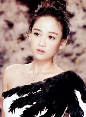 美女明星陈乔恩海报制作高清写真相纸海报绢丝画印刷定做J8201A