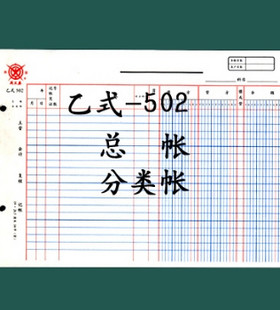 正品 成文厚帐页 乙式-502账页 乙式502帐页 活页式总帐分类帐