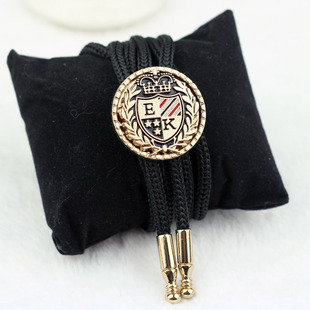 波洛领带领结绳调节项链潮配饰品 TIE英伦风金属配件男士 时尚 BOLO