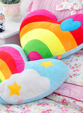 爱心抱枕心形毛绒玩具一对靠垫沙发靠背送女友生日礼物情侣款定制