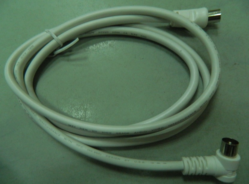 電腦周邊線材廠家批發 5米 TV天線有線電視連接線帶接頭成品線