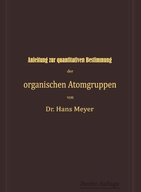 【预订】Anleitung Zur Quantitativen Bestimmu...