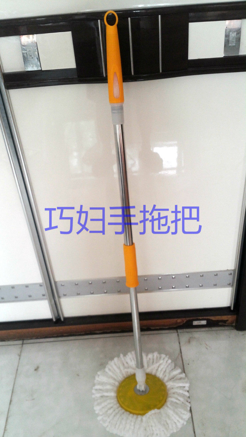 通用旋转拖把杆不带桶手压拖把无