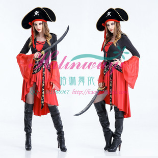 万圣节服装化妆舞会海盗服装杰克船长成人男女加勒比海盗演出衣服